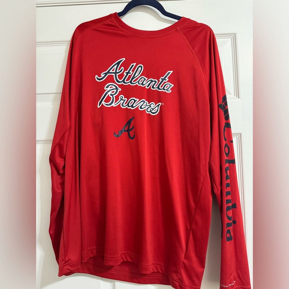 Atlanta Braves Columbia PFG Shirt Size L